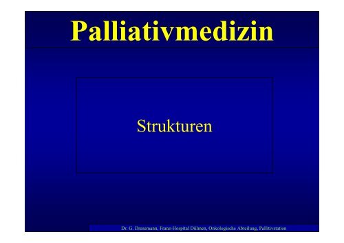 Palliativmedizin - Kreis Coesfeld