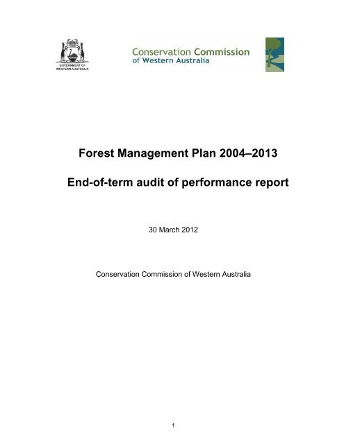 Forest Management Plan 2004–2013 End-of-term - Conservation ...