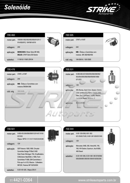 Catálogo de Produtos - Strike Autoparts