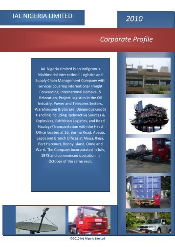 Corporate Profile - IAL Nigeria Limited