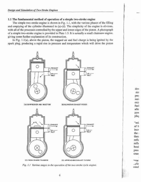 Design and Simulation of Two Stroke Engines