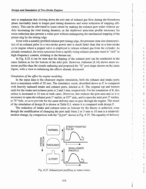 Design and Simulation of Two Stroke Engines