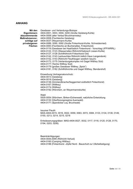 Fleuthkuhlen DE-4404-301 Maßnahmenkonzept - Kreis Kleve