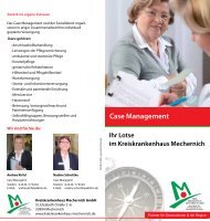 Case Management - Kreiskrankenhaus Mechernich