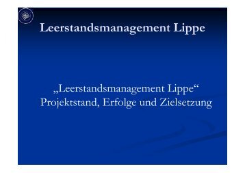 Leerstandsmanagement Lippe - Kreis Paderborn