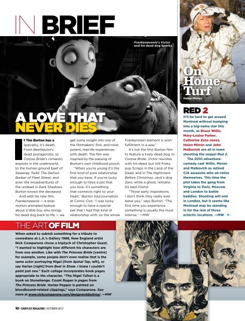 Cineplex Magazine October2012