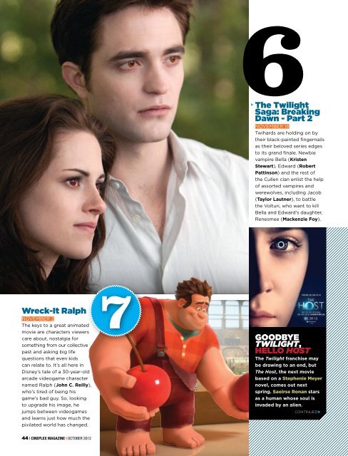 Cineplex Magazine October2012
