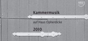 Kammermusik 2010 - Kreis Unna