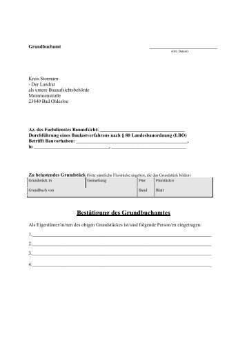 Baulastverfahren 3 - Grundbuchbestätigung (39.2 KB) - Kreis Stormarn