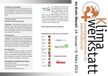 Flyer Klimawerkstatt - Kreis Wesel