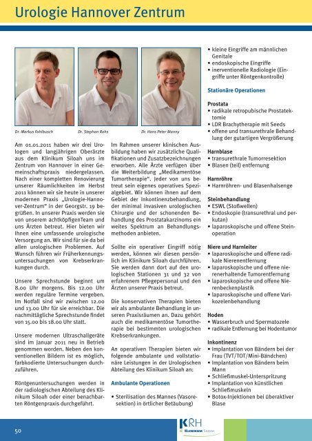 Patienteninformation KRH Klinikum Siloah - Klinikum Region ...