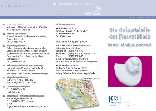 Die Geburtshilfe der Frauenklinik - Klinikum Region Hannover GmbH