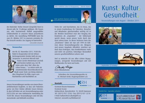 Kunst Kultur Gesundheit