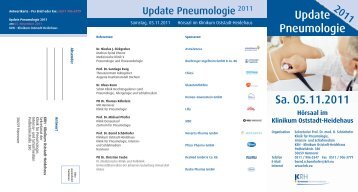 Update Pneumologie 2011 - Klinikum Region Hannover GmbH