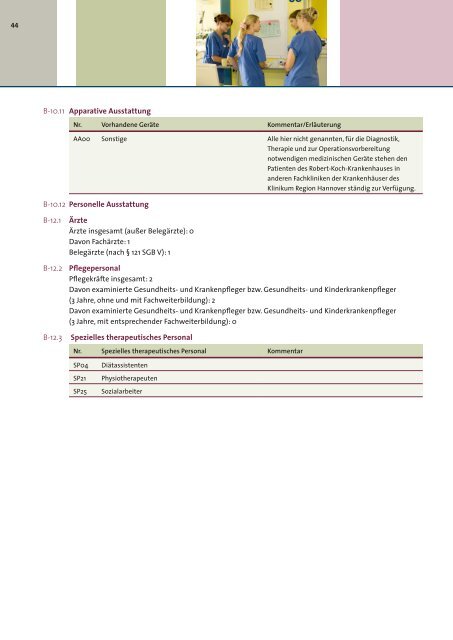 Qualitätsbericht KRH Klinikum Robert Koch Gehrden
