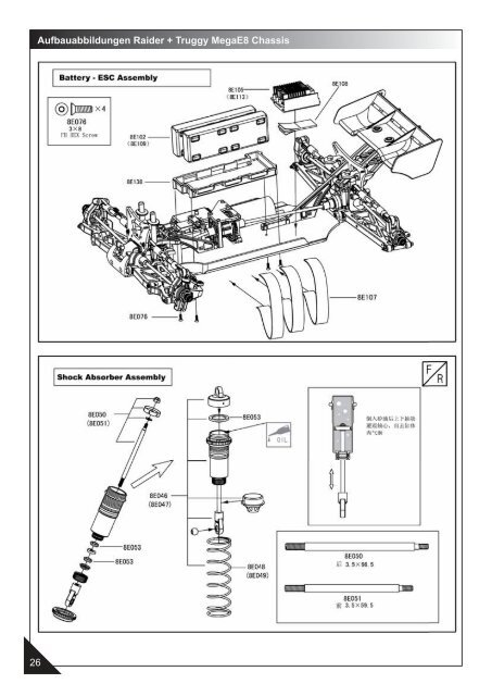 Anleitung und Ersatzteilliste für Raider XL als PDF - Krick