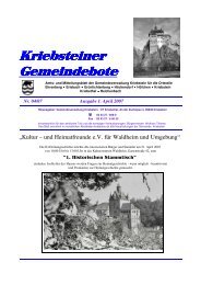 Kriebsteiner Gemeindebote - Gemeinde Kriebstein