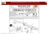 Bauanleitung AMERIGO VESPUCCI  1:84 kit n. 7 Best. Nr. 656 - Krick