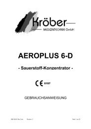 AEROPLUS 6 D (deutsch) - KrÃ¶ber Medizintechnik GmbH