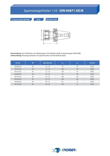 Spannzeuge - Kromer GmbH