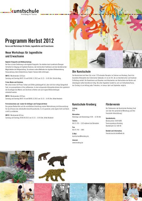 Programm Herbst 2012 - Stadt Kronberg im Taunus