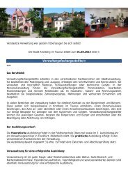 Verwaltungsfachangestellte/n - Stadt Kronberg im Taunus