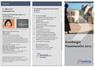 Kronberger Frauenwoche 2012 - Stadt Kronberg im Taunus