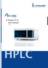 AZURA Pump P 2.1L user manual