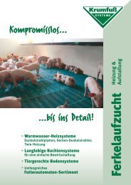 Ferkelaufzucht - Krumfuß Systeme