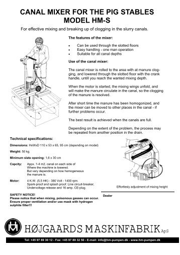 Mixer S65 brochure