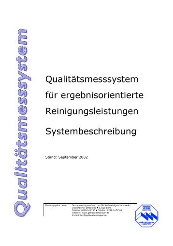 Qualitätsmesssystem für ergebnisorientierte ... - W. Kruse GmbH