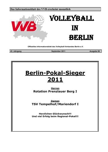 VVB-Infoheft 09/11 - KÃ¶penicker SC