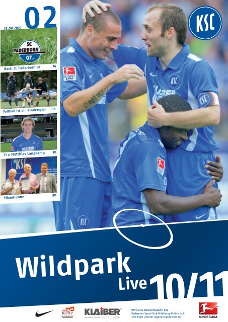 18.09.2010 Gast: SC Paderborn 07 14 06 11 x ... - Karlsruher SC