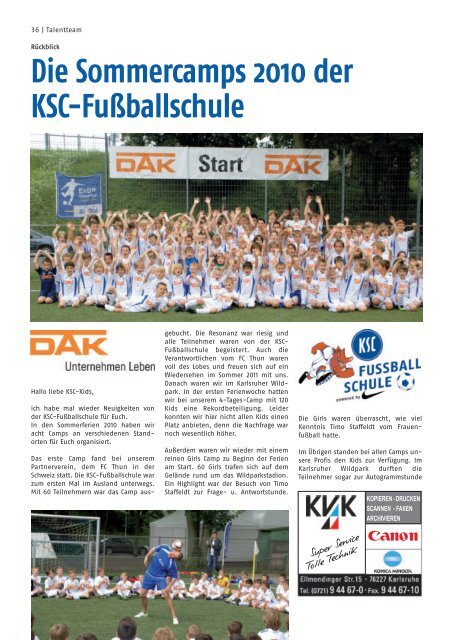 18.09.2010 Gast: SC Paderborn 07 14 06 11 x ... - Karlsruher SC