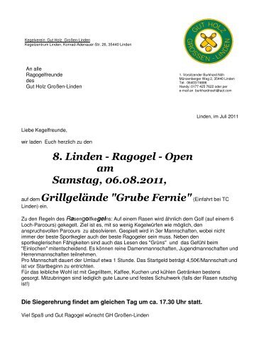 8. Linden - Ragogel - Open am Samstag, 06.08.2011, auf dem ...