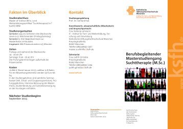 www de - Katholische Stiftungsfachhochschule (KSFH)