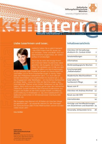 Liebe Leserinnen und Leser,  Inhaltsverzeichnis - Katholische ...