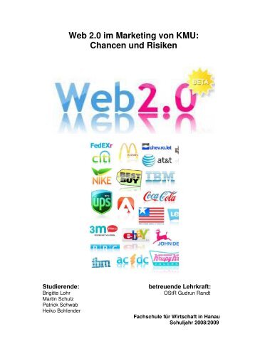 Web 2.0 im Marketing von KMU: Chancen und Risiken