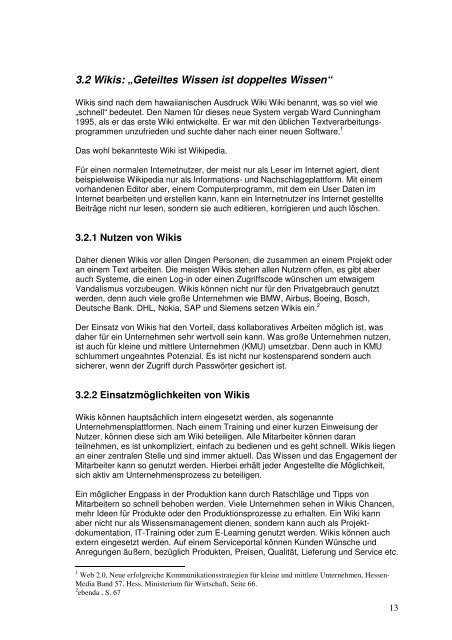 Web 2.0 im Marketing von KMU: Chancen und Risiken