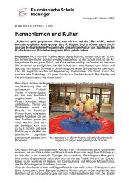 Sport - kaufmännische Schule Hechingen