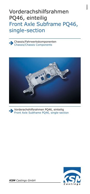 Download Produktblatt - KSM Castings