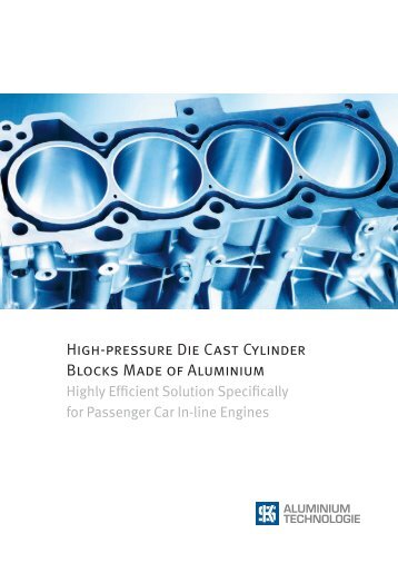High-pressure Die Cast Cylinder Blocks Made of Aluminium