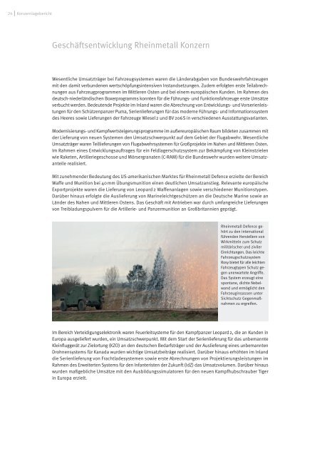 Geschäftsbericht mit Konzernlagebericht und ... - Rheinmetall AG