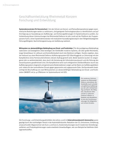 Geschäftsbericht mit Konzernlagebericht und ... - Rheinmetall AG