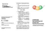 Infoblatt BKFH_Sj 12_13 - Kaufmännische Schule  Stuttgart-Süd