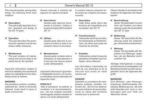 operating manual - manuale d'uso - betriebsanleitung ... - Nethouse