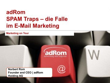adRom Spam Verhinderung im E-Mail Marketing