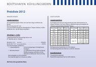 Preisliste 2012