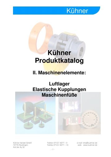 Kühner Maschinenelemente - Kühner Handel GmbH