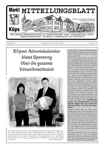 Ausgabe Nr. 44 / 2005 - Markt Küps